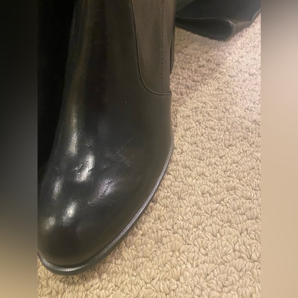 Stuart Weitzman Midland Black leather boots size 10.5 - Picture 3 of 12